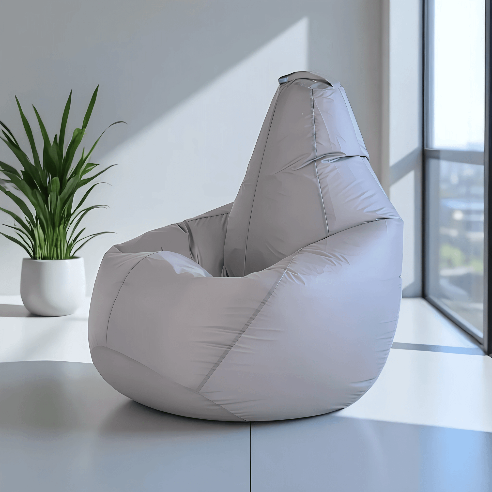Кресло-мешок Mio Tesoro Груша XXL 130x86см / GF-130x86-S (серебристый) — фото 6