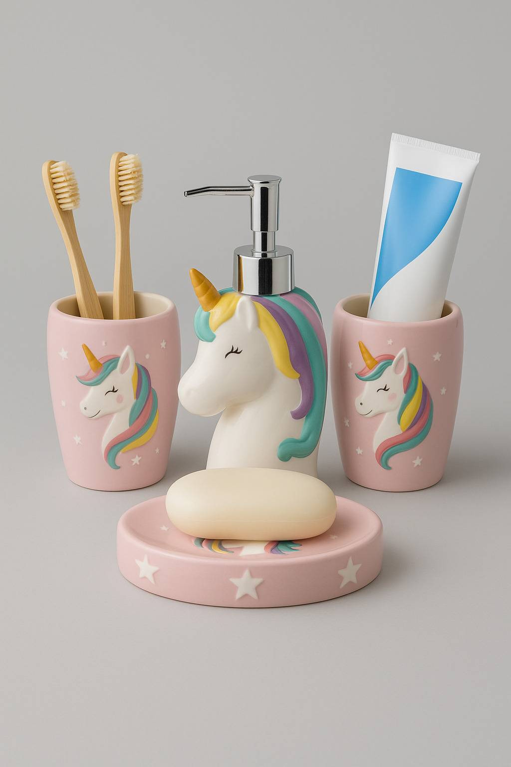 Стакан для зубной щетки и пасты ILikeGift Unicorn FC220403 — фото 5