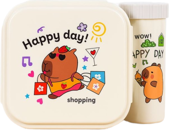 Набор ланч-боксов ILikeGift Capybara shopping / 177-6323