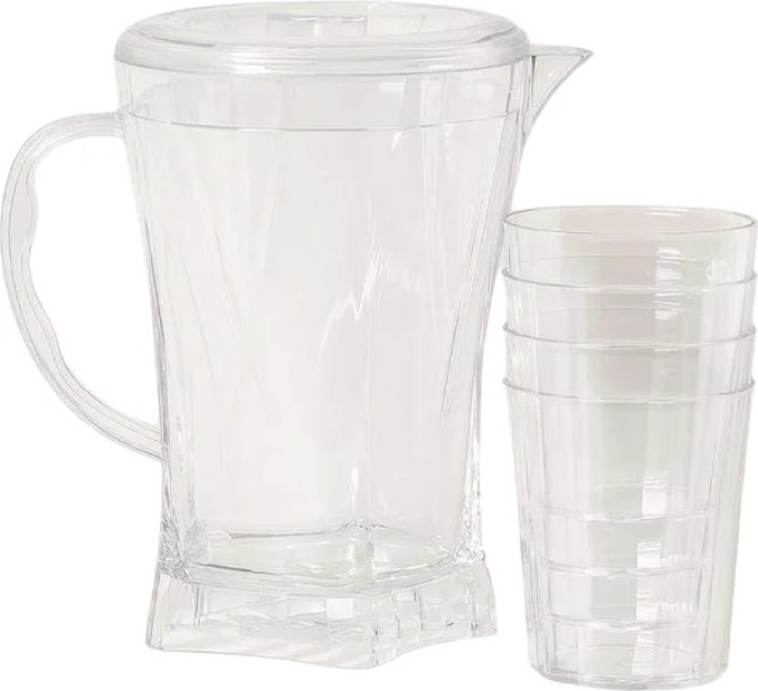 Набор для напитков ILikeGift Transparent set / 5766-4-01 (white)