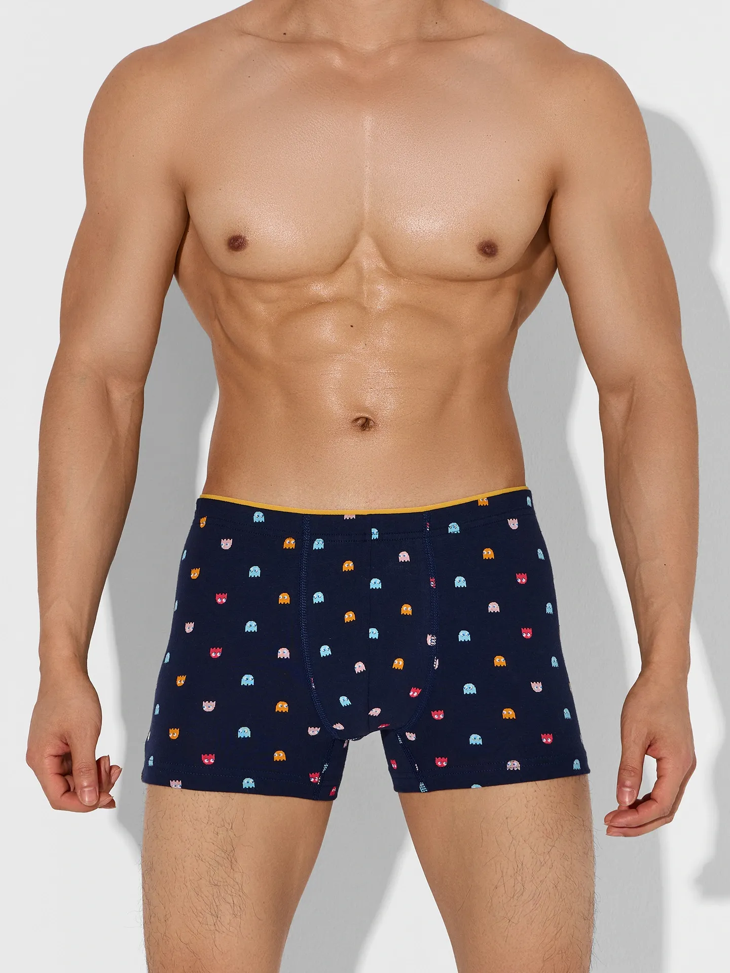Комплект мужских трусов Mark Formelle 411134-2 (р.90-100, разноцветная набивка на затмении/сизый) — фото 5