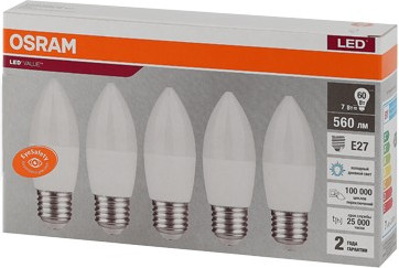 Лампа Osram LED Value 4058075578074 (уп. 5шт) — фото 3