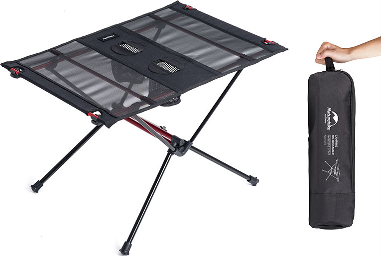 Стол складной Naturehike FT07 59х40х39см / NH19Z027-Z-B (черный) — фото 4