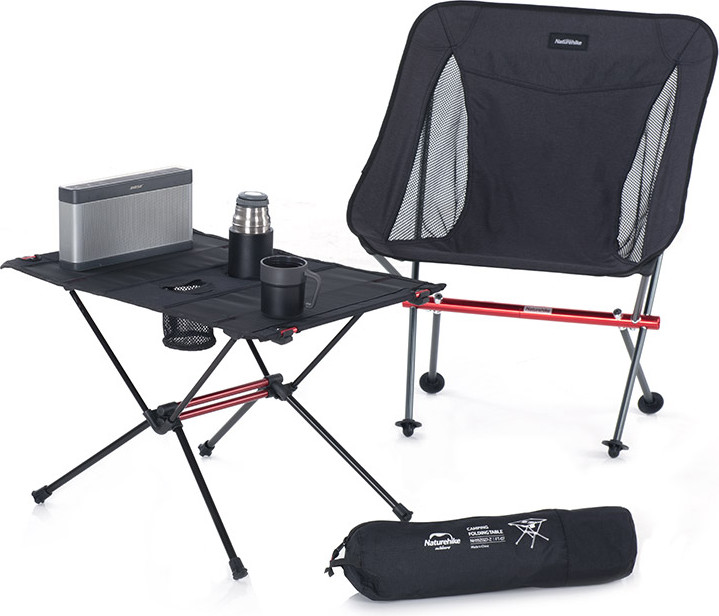 Стол складной Naturehike FT07 59х40х39см / NH19Z027-Z-B (черный) — фото 6