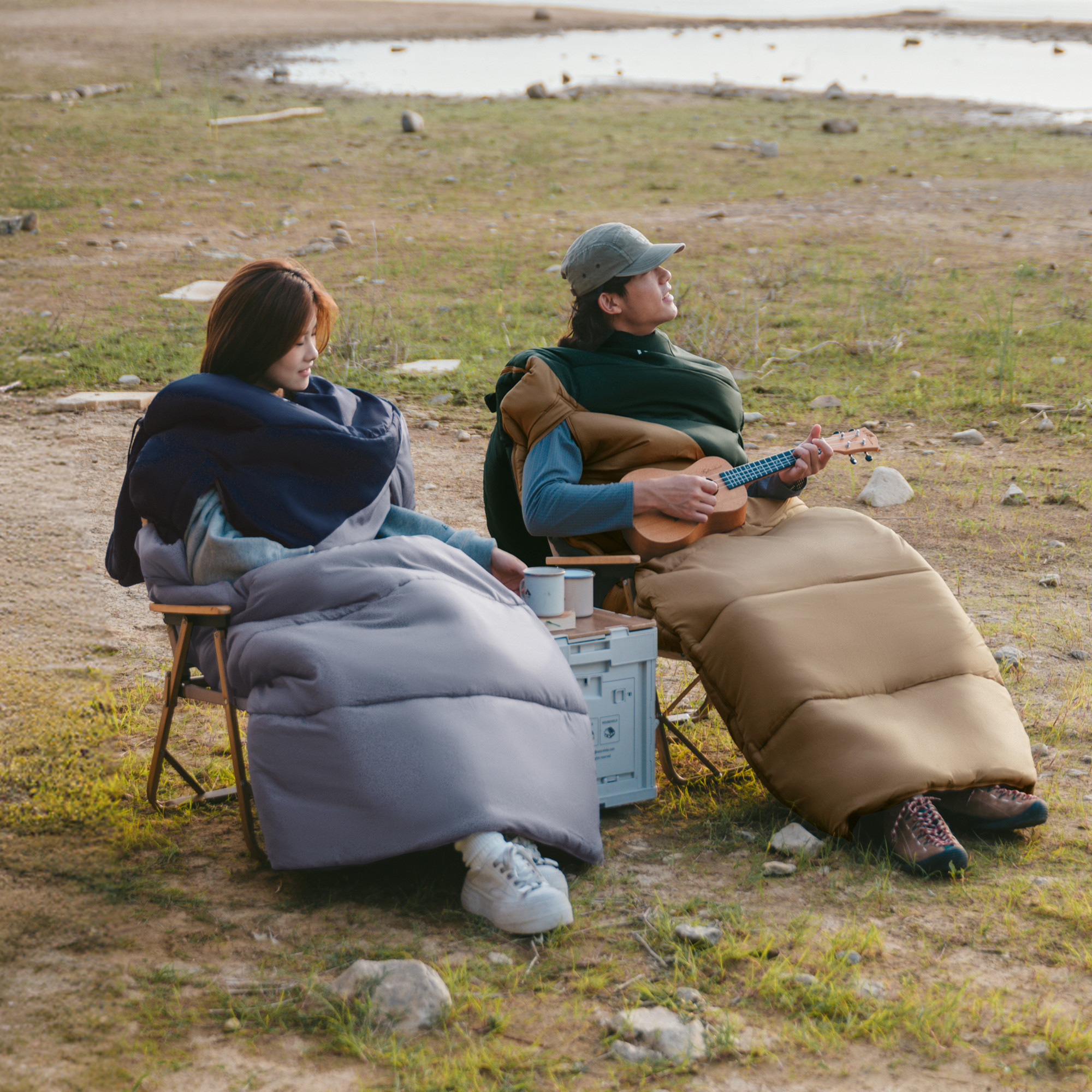 Спальный мешок Naturehike Sunny Day PL02 U450 / CNK2550WS028-U450DGBR (коричнево-зеленый) — фото 2