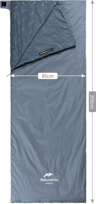 Спальный мешок Naturehike LW180 / NH21MSD09-LW180XLSBL (серо-голубой) — фото 2