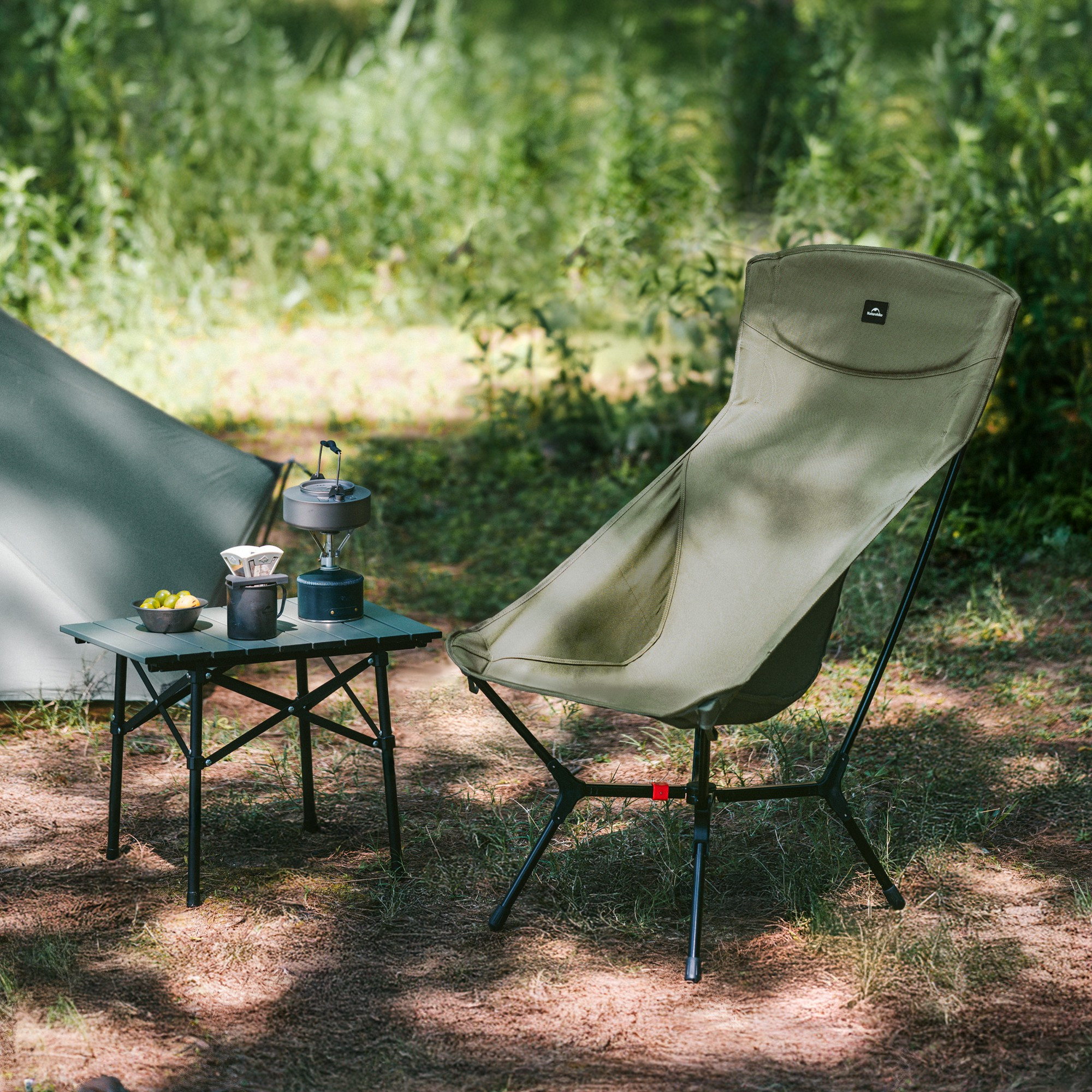 Стул складной Naturehike Yamami YL01 81.5х56х99см / CNK2550JJ013-HGRL (зеленый) — фото 2