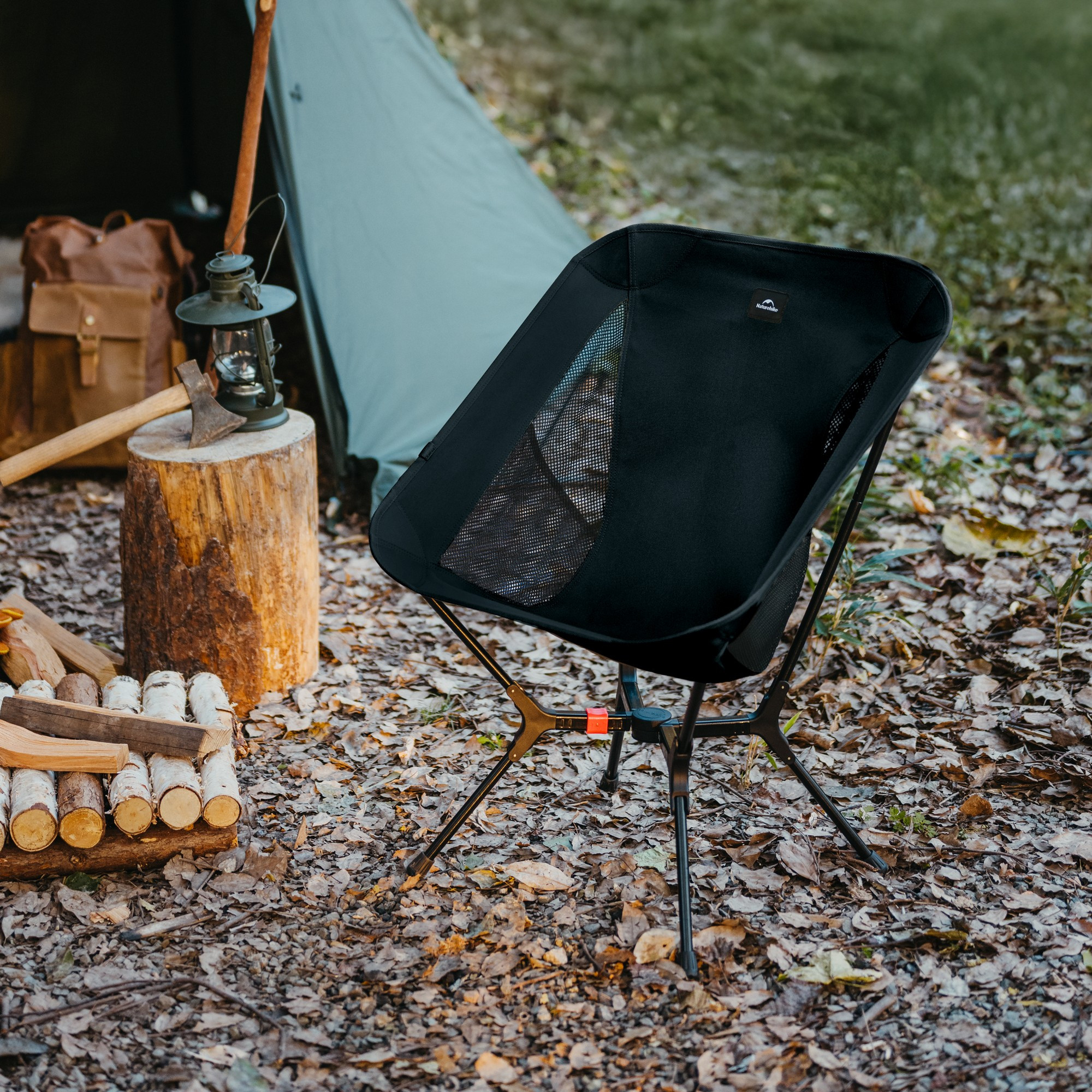 Стул складной Naturehike Yamami YL01 55х54х73.5см / CNK2550JJ013-MBM (черный) — фото 2