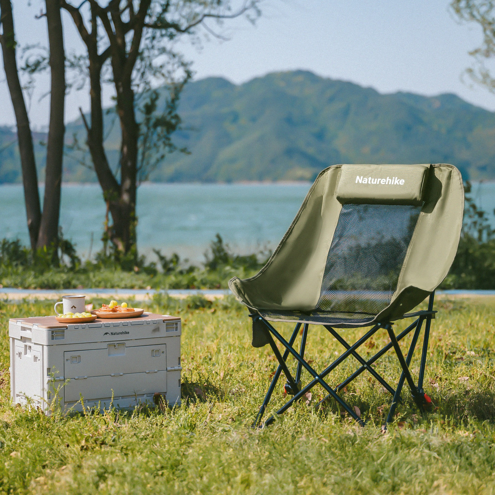 Стул складной Naturehike Sea star 002 71х66.5х95см / CNK2550JJ019-KHS (бежевый) — фото 4