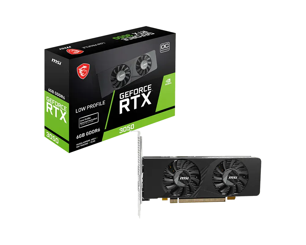 Видеокарта MSI GeForce RTX 3050 LP E 6G OC — фото 6