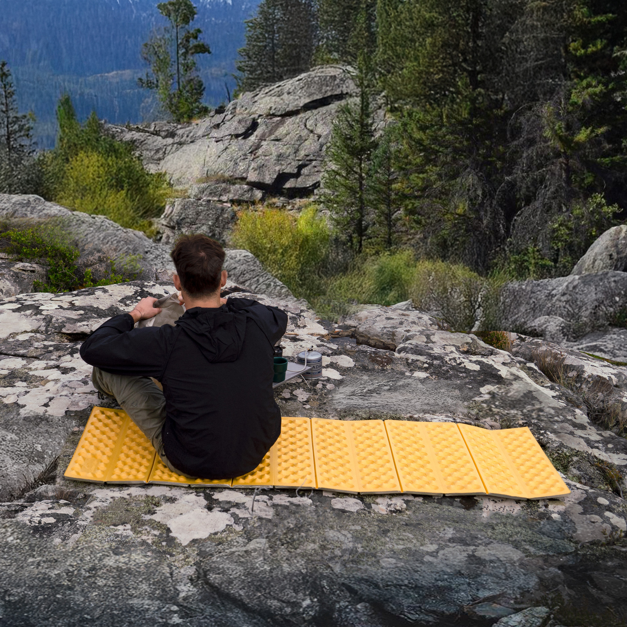 Туристический коврик Naturehike 185х65х2.5см / CNK2550WS030-RWHG (желтый) — фото 4