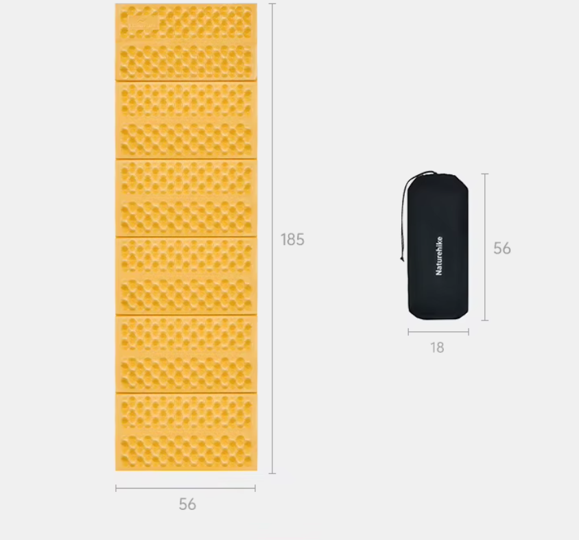 Туристический коврик Naturehike 185х65х2.5см / CNK2550WS030-RWHG (желтый) — фото 2