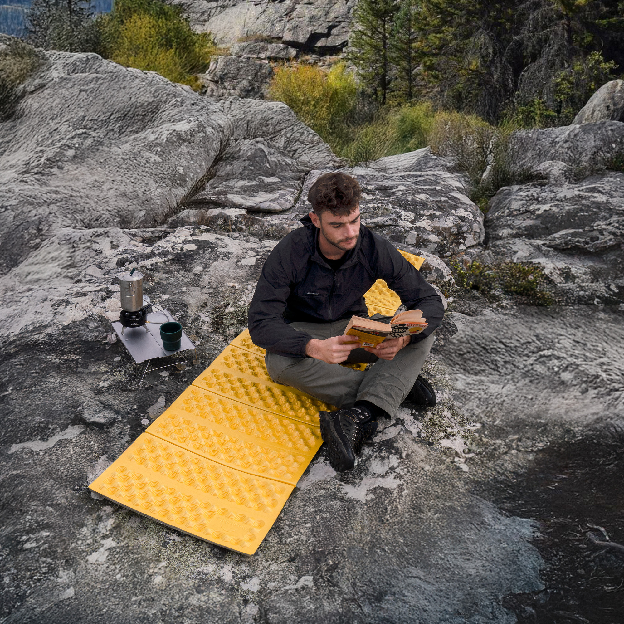 Туристический коврик Naturehike 185х65х2.5см / CNK2550WS030-RWHG (желтый) — фото 3