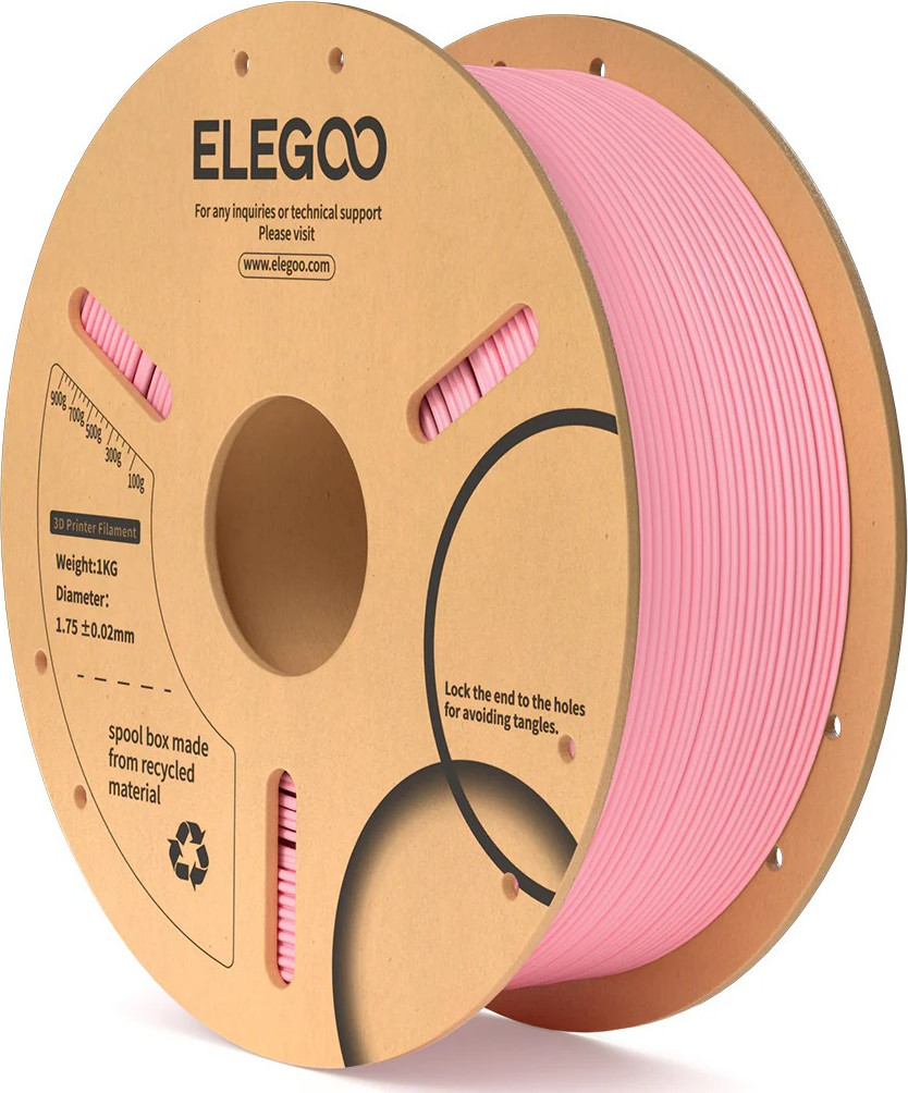 Пластик для 3D-печати Elegoo PLA Cardboard Spool / 50.203.0104 (1кг, розовый)
