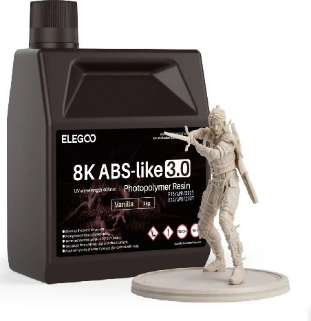 Фотополимерная смола для 3D-принтера Elegoo 8K ABSlike V3.0 / 50.103.0395 (2кг, ваниль)