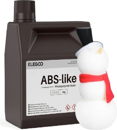 Фотополимерная смола для 3D-принтера Elegoo ABSlike / 50.103.0329 (2кг, белый)