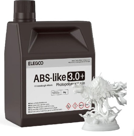 Фотополимерная смола для 3D-принтера Elegoo ABSlike V3.0+ / 50.103.0353B (2кг, белый)