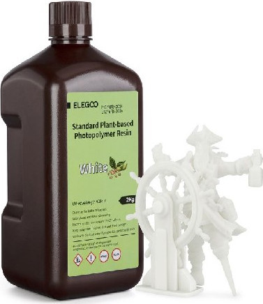 Фотополимерная смола для 3D-принтера Elegoo PlantBased / 50.103.0365 (2кг, белый)