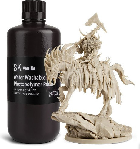 Фотополимерная смола для 3D-принтера Elegoo Water Washable 8K / 50.103.0141 (1кг, ваниль)