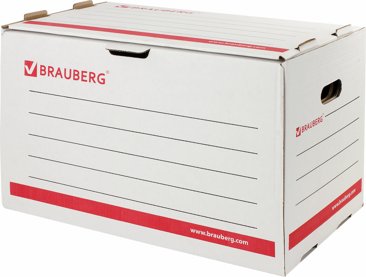 Набор коробок архивных Brauberg 126522 (10шт, белый)