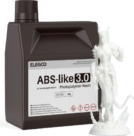 Фотополимерная смола для 3D-принтера Elegoo ABSlike V3.0 / 50.103.0343 (2кг, белый)