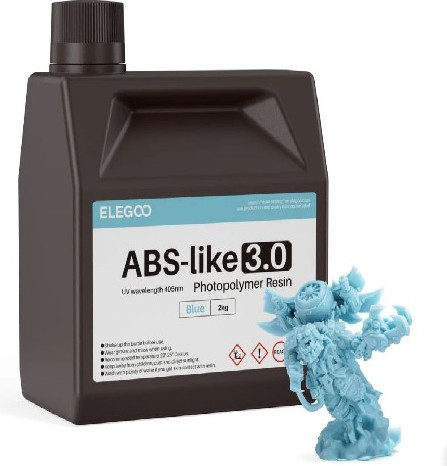 Фотополимерная смола для 3D-принтера Elegoo ABSlike V3.0 / 50.103.0345 (2кг, синий)