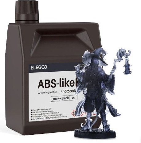 Фотополимерная смола для 3D-принтера Elegoo ABSlike V3.0 / 50.103.0342 (2кг, черный дым)