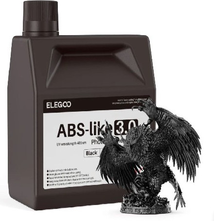 Фотополимерная смола для 3D-принтера Elegoo ABSlike V3.0 / 50.103.0336 (2кг, черный)