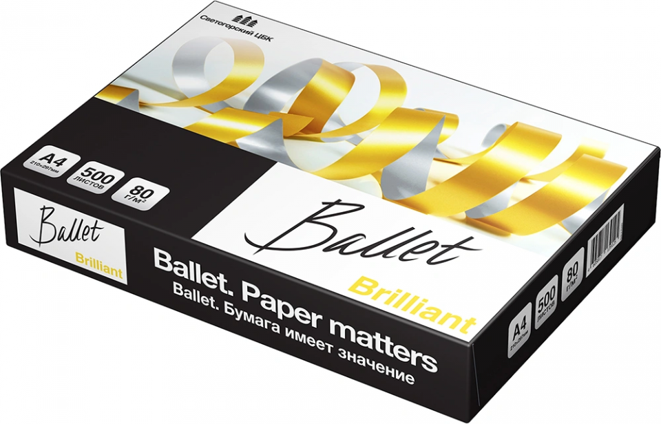 Бумага Ballet Brilliant A4 80г/м 500л (5шт) — фото 4