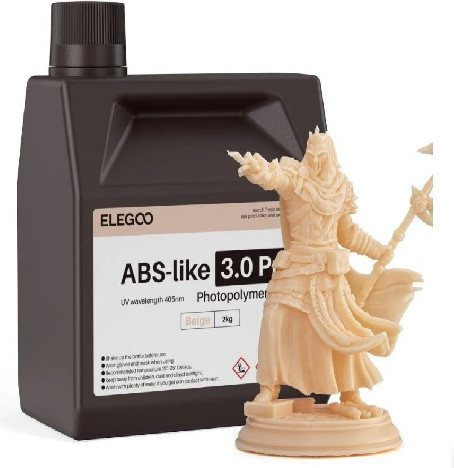 Фотополимерная смола для 3D-принтера Elegoo ABSlike V3.0 Pro / 50.103.0357 (2кг, бежевый)
