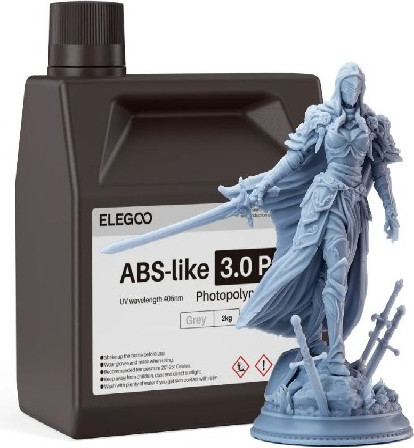 Фотополимерная смола для 3D-принтера Elegoo ABSlike V3.0 Pro / 50.103.0354 (2кг, серый)