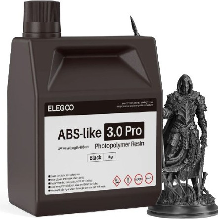 Фотополимерная смола для 3D-принтера Elegoo ABSlike V3.0 Pro / 50.103.0355 (2кг, черный)