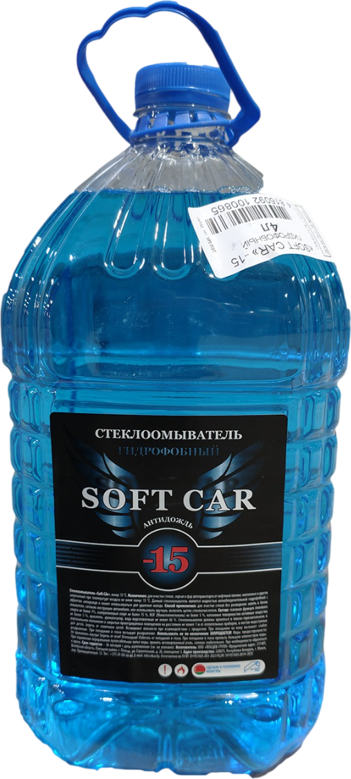 Жидкость стеклоомывающая No Brand Soft Car -15 / 58666 (4л)