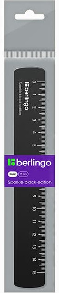 Линейка Berlingo Sparkle Black MR_40015 — фото 2