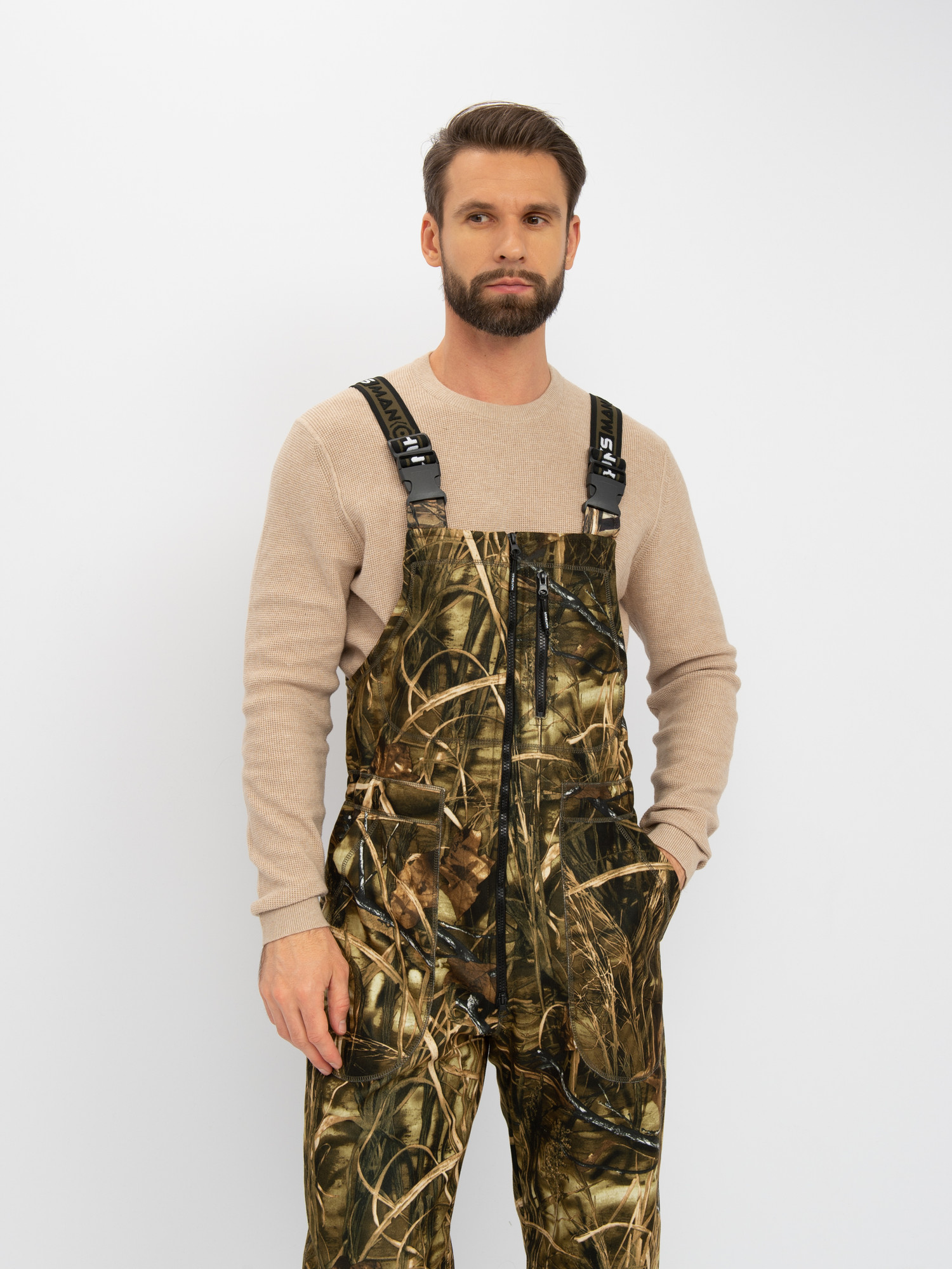Костюм для охоты и рыбалки Huntsman Никс Люкс -5°C Камыш Alova Windblock (р.60-62/170-176) — фото 6