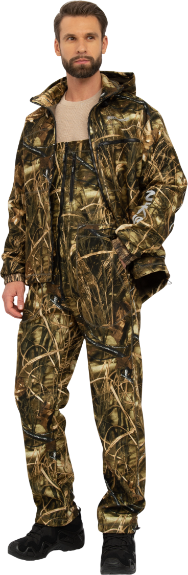 Костюм для охоты и рыбалки Huntsman Никс Люкс -5°C Камыш Alova Windblock (р.60-62/170-176)