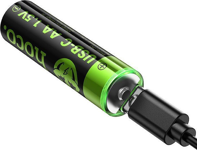 Комплект аккумуляторов Hoco JA3 AA 3200mWh/1.5V + кабель Type-C-Type-C (2шт) — фото 6