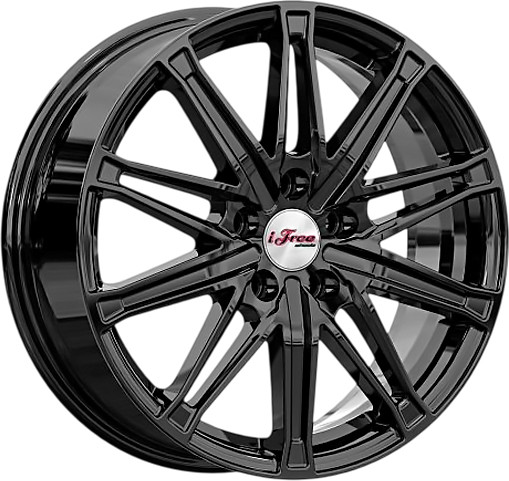 Литой диск iFree Виар 17x6.5" 5x114.3мм DIA 67.1мм ET 35мм BK