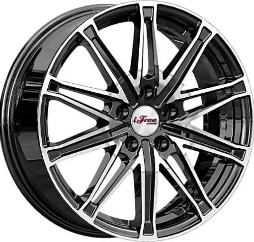 Литой диск iFree Виар 17x6.5" 5x114.3мм DIA 67.1мм ET 45мм Блэк джек