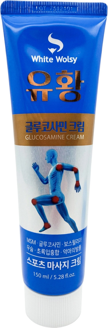 Крем для тела White Wolsy Glucosamine Cream расслабляющий c глюкозамином (150мл)