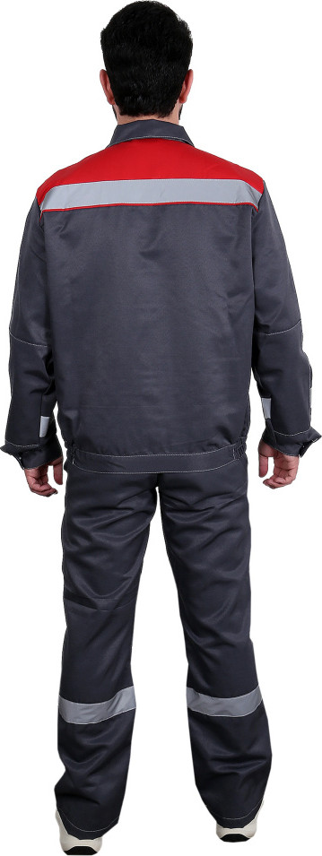 Костюм рабочий Sardoba Tekstil Легион ТТ (р.56-58, 194-200, серый/красный) — фото 3