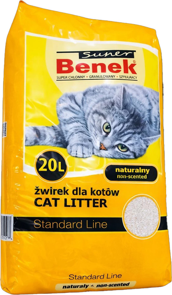 Наполнитель для туалета Super Benek Натуральный (20л)