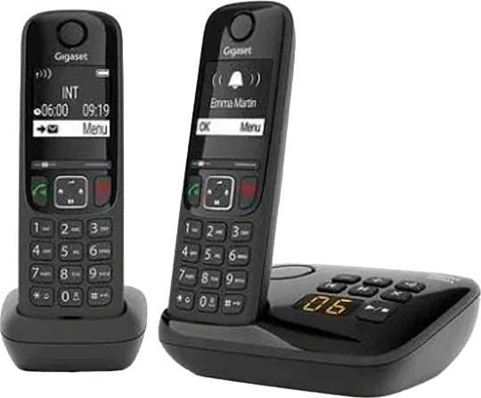 Беспроводной телефон Gigaset AS690A Duo / L36852-H2836-M201 (черный)