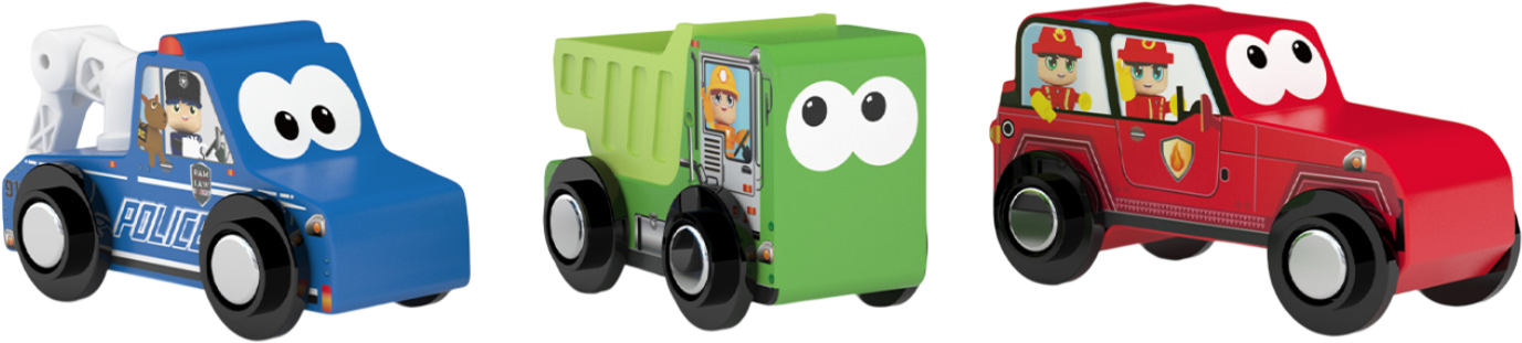 Набор игрушечной техники Hape Спецтехника / 845429_HPJ