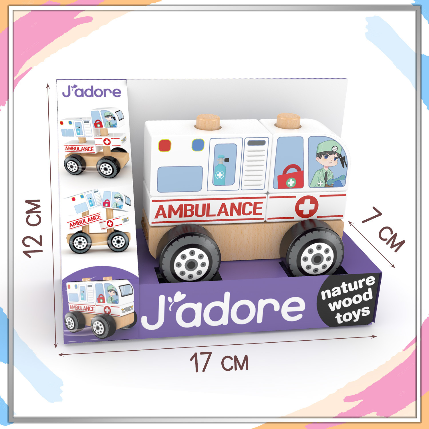 Автомобиль игрушечный Hape Службы спасения / 850577_HPJ — фото 6
