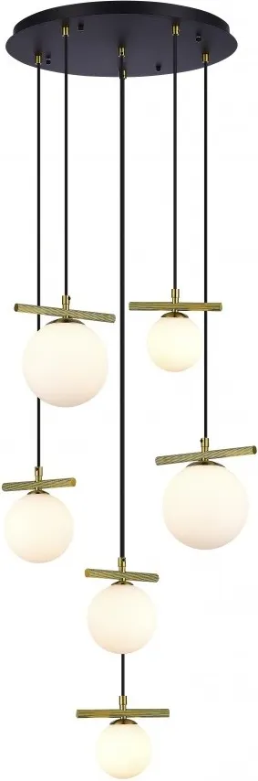 Люстра ILamp Golden 2134-6D BR+MBK
