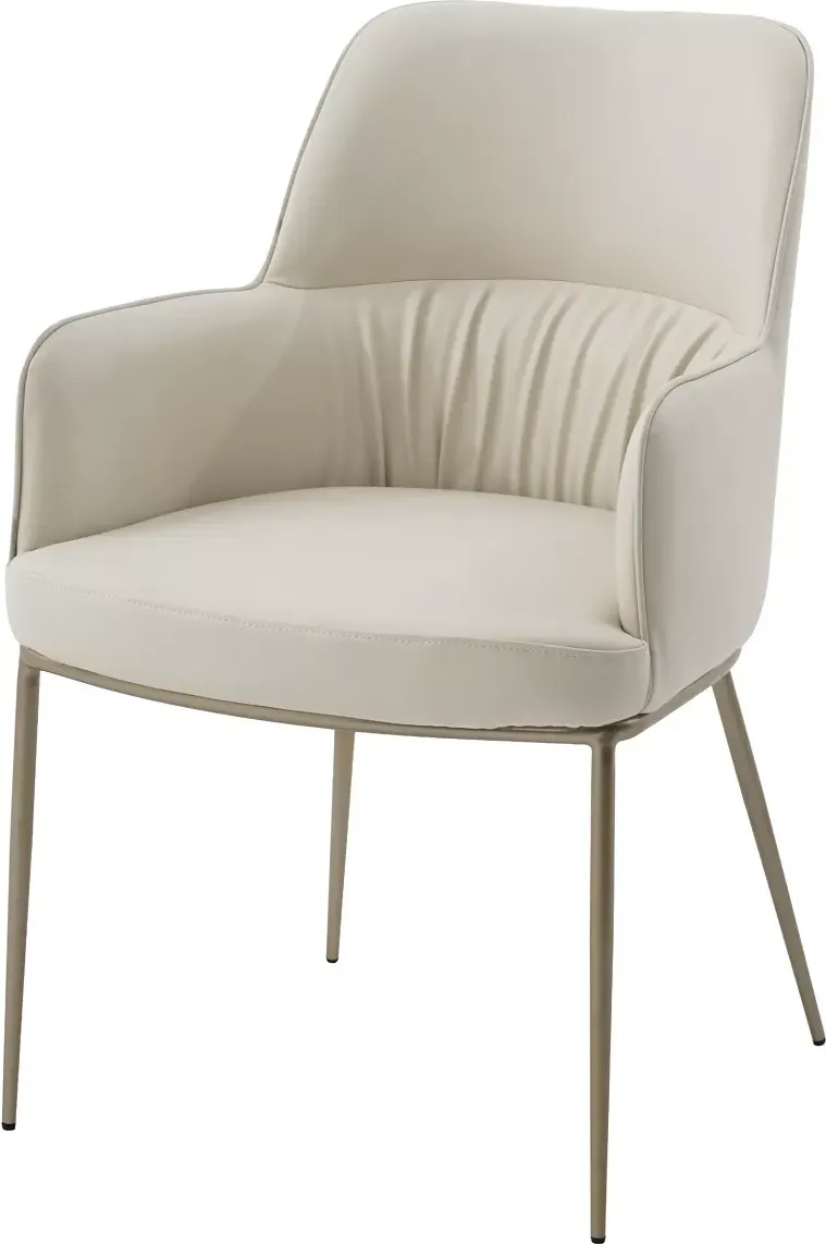 Стул M-City Bruno / 614M05939 (Milk T1-02, PU/шампань)