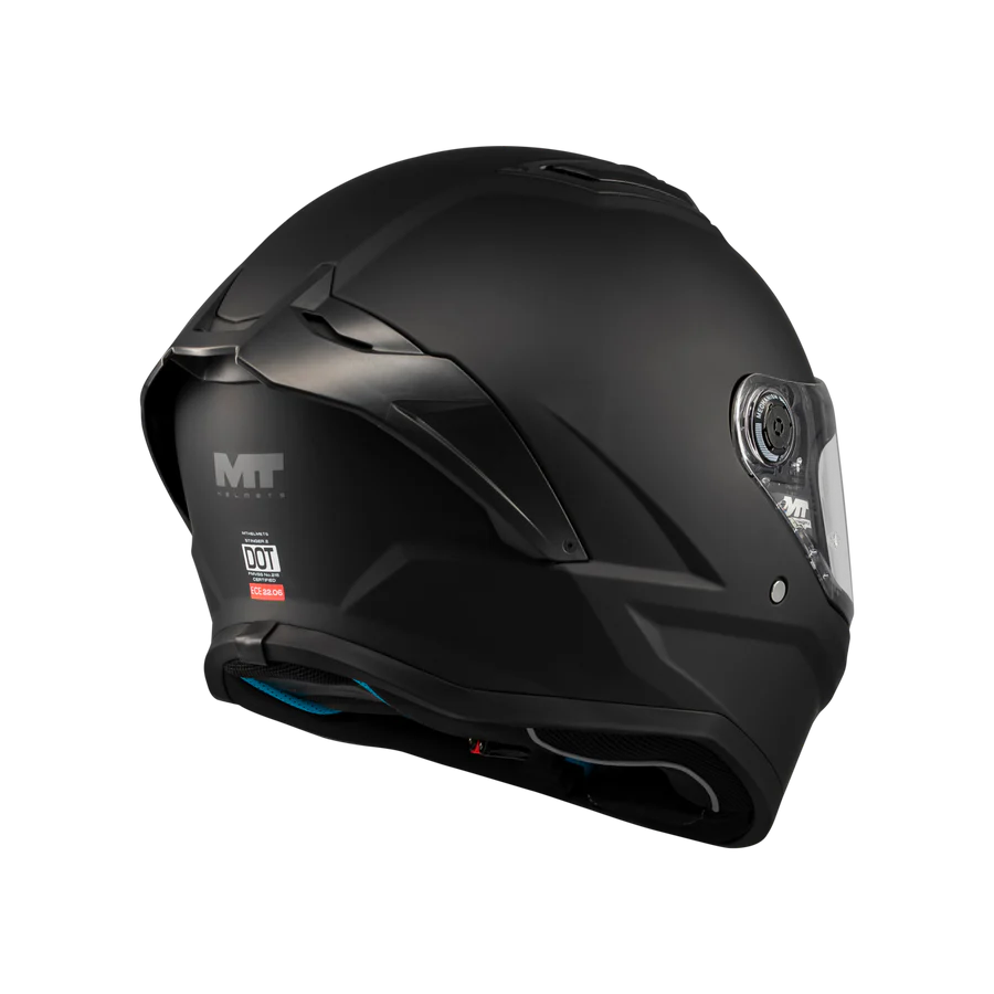 Мотошлем MT Helmets Stinger 2 Puree (M, черный матовый) — фото 5