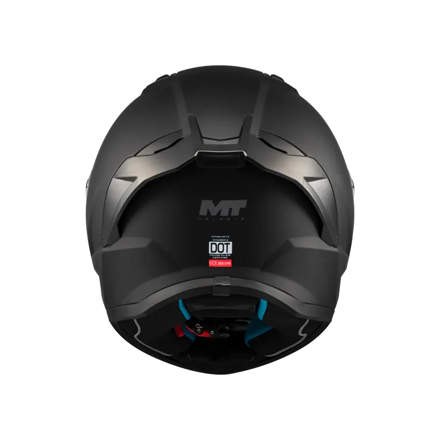 Мотошлем MT Helmets Stinger 2 Puree (M, черный матовый) — фото 6