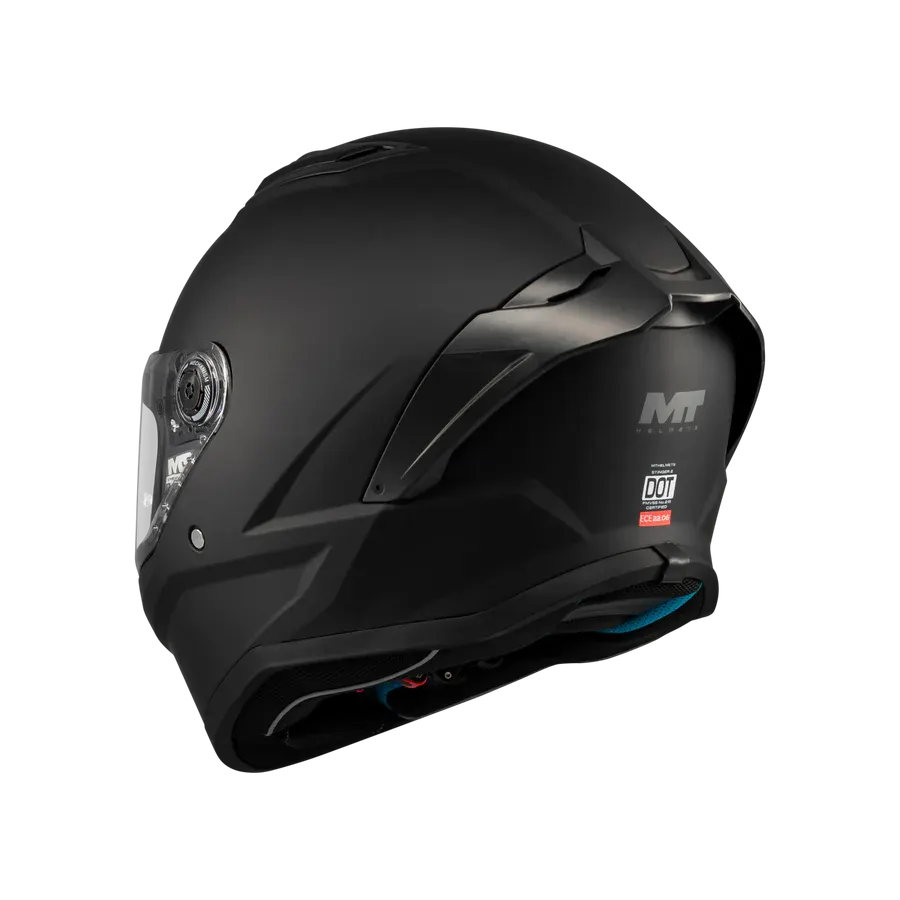 Мотошлем MT Helmets Stinger 2 Puree (XS, черный матовый) — фото 7